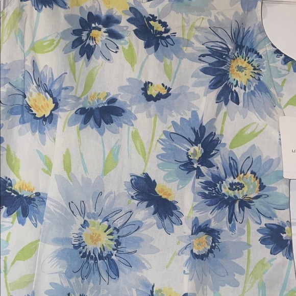 Liz Claiborne Blue and Yellow Halter Sundress - Picture 4 of 7